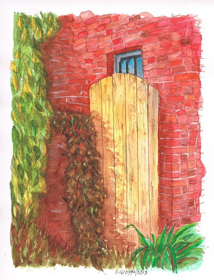 Portal in Plummer Park-West Hollywood-California Painting by Carlos G Groppa