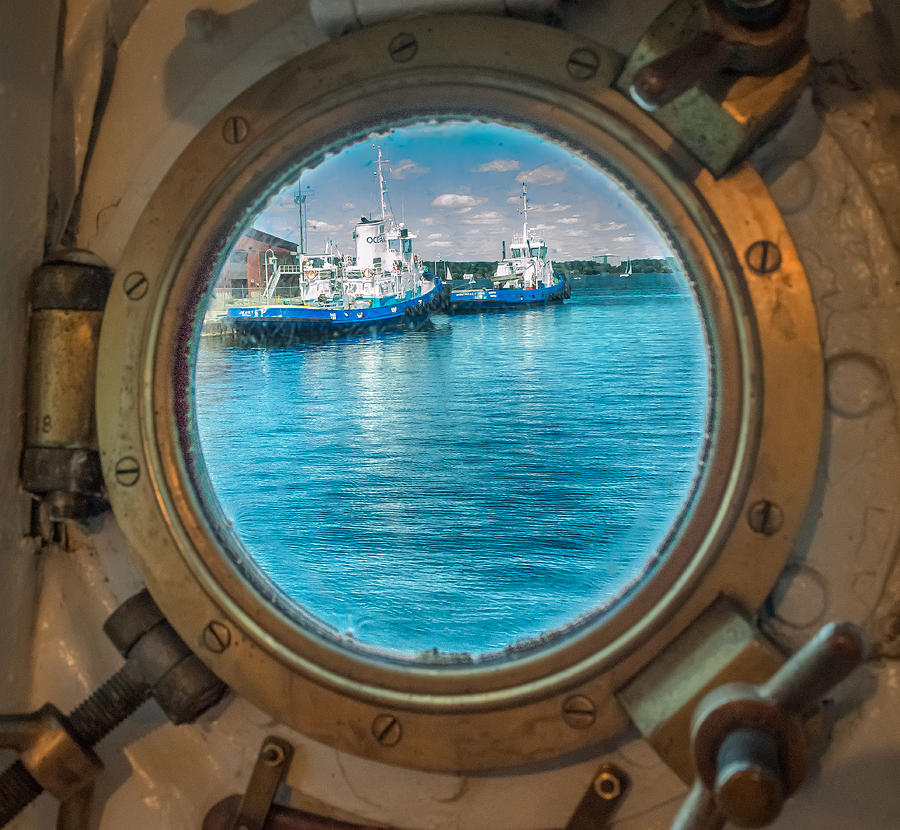 Summer Photograph - HMCS Haida Porthole  by Garvin Hunter