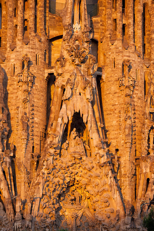 Portal of Charity at Sagrada Familia Photograph by Artur Bogacki