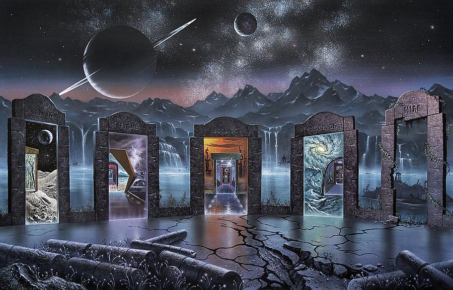 Portals to alternate universes, artwork Photograph by Science Photo Library