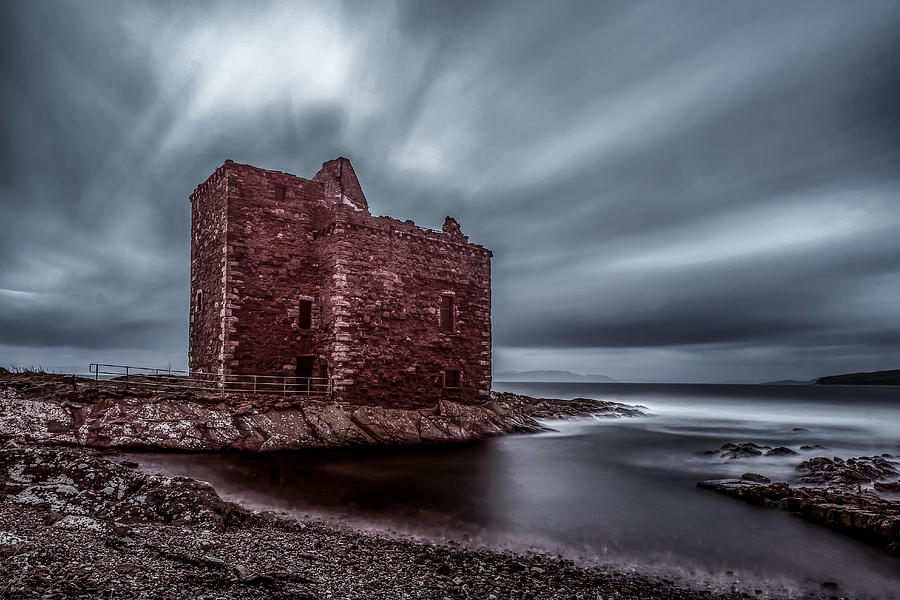 Castle Photograph - Portencross castle by Sam Smith Photography