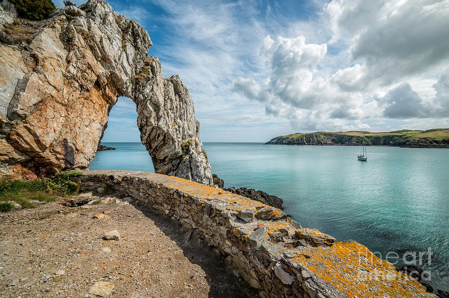 Nature Photograph - Porth Wen Arch by Adrian Evans