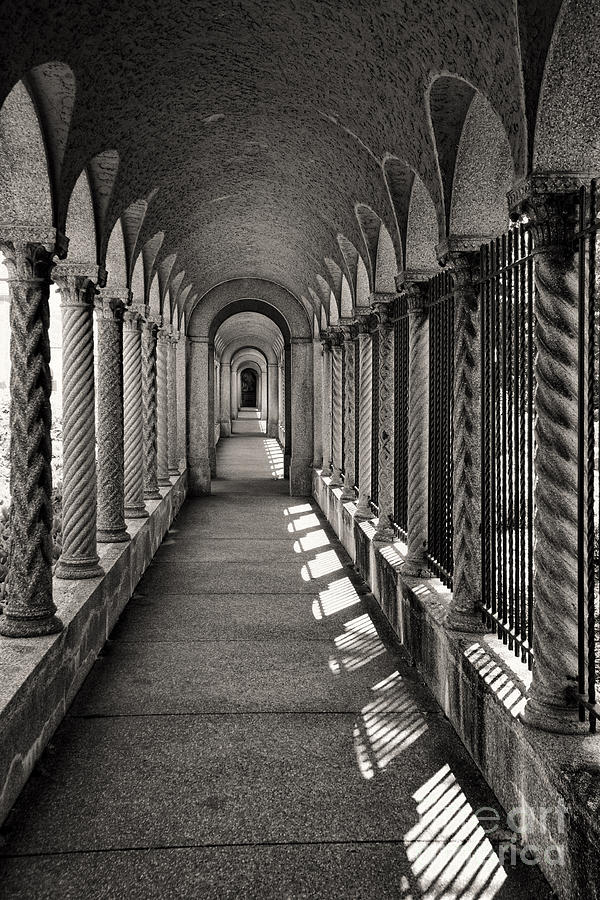 Portico at the Franciscan Monastery in Washington DC Photograph by William Kuta