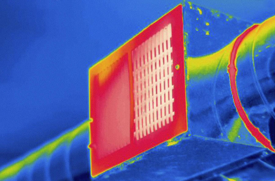 Portion Of Hot Air Heating Vent Photograph by Science Stock Photography