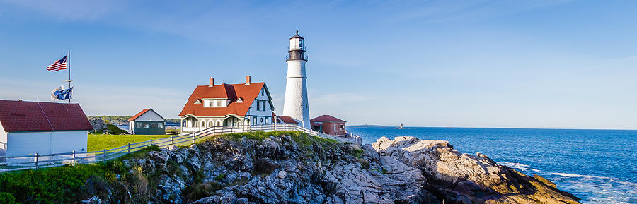 Portland Head Light House Cape Elizabeth Maine Photograph by Robert Bellomy