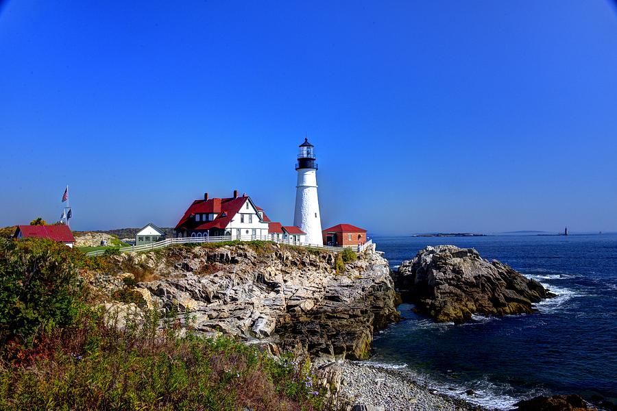 Portland Head Light in Autumn Photograph by Jean Hutchison