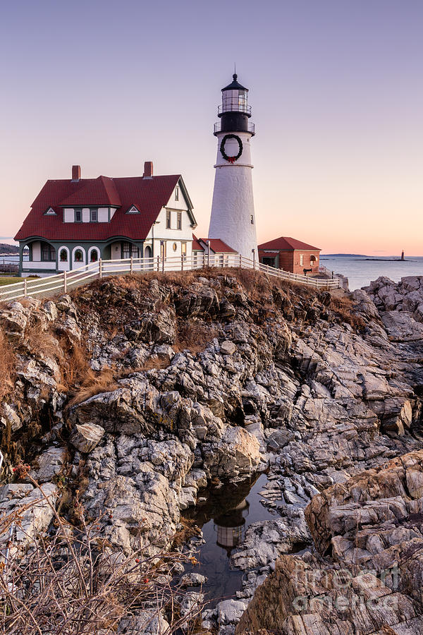 Portland Head Lighthouse Cape Elizabeth Maine Photograph by Dawna Moore Photography