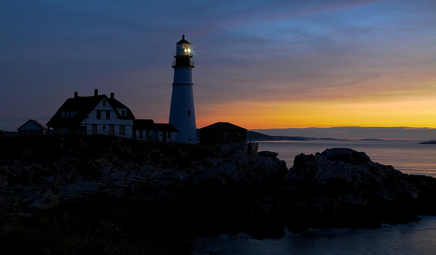 Portland Head Lighthouse Sunrise Photograph by Liz Mackney