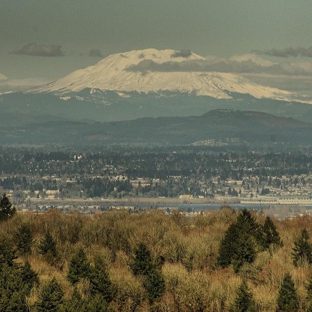 Portland Is Surrounded By Volcanos. On Photograph by Mike Warner