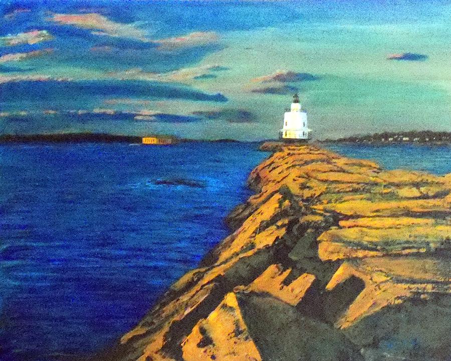 Portland Maine Harbor Painting by William Tremble