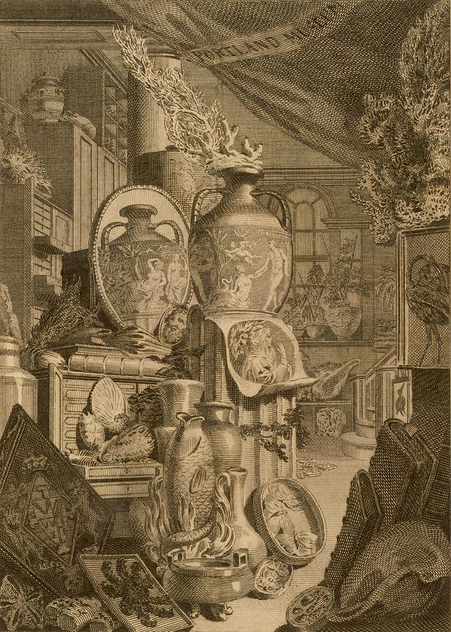 Portland Drawing - Portland Museum, 1786 by Charles Burney
