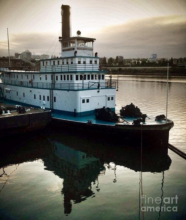 Portland Steam SternWheeler  Tugboat Photograph by Susan Garren