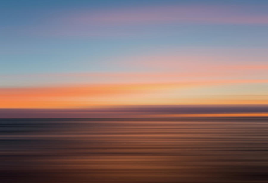 Portland Sunset Abstract Photograph by Paul Shears