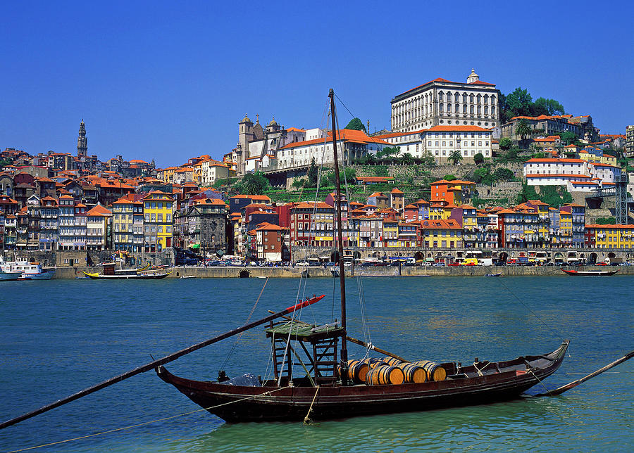 Porto, Douro River, Old Town, Portugal by Hans-peter Merten