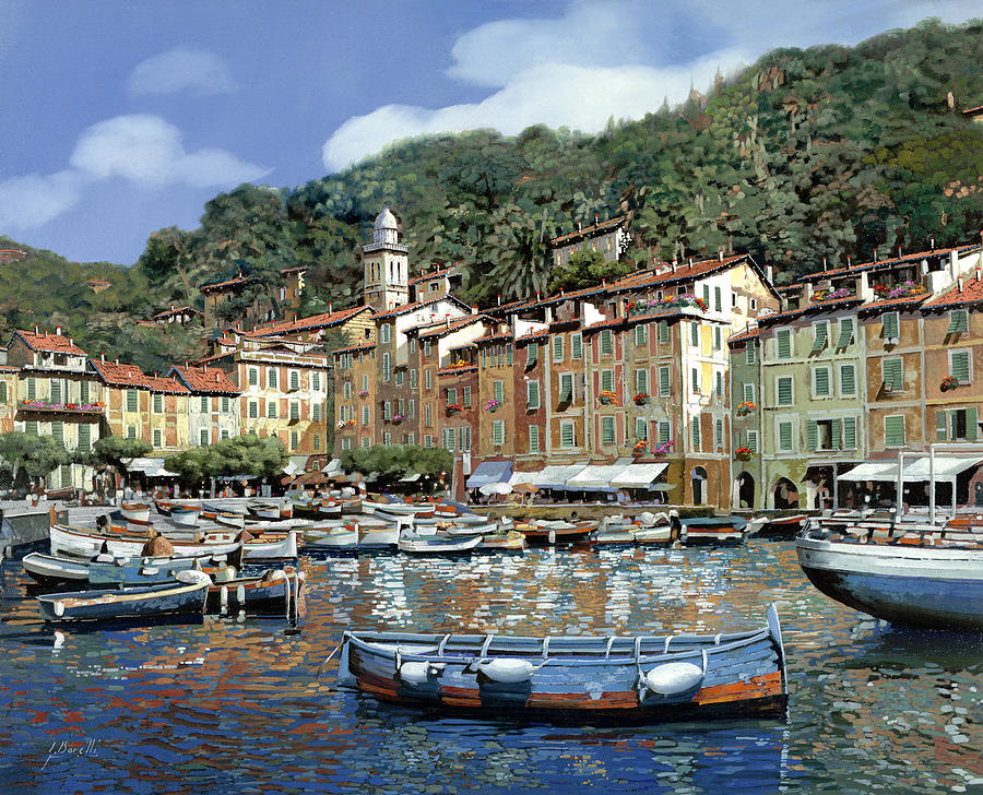 Portofino Painting - Portofino by Guido Borelli