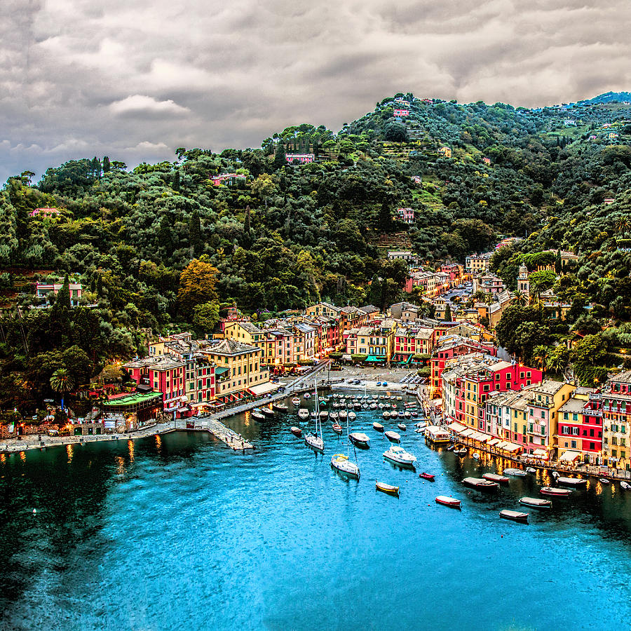 Portofino Photograph - Portofino Italy 40 x 40 1 of 3 by Paul James