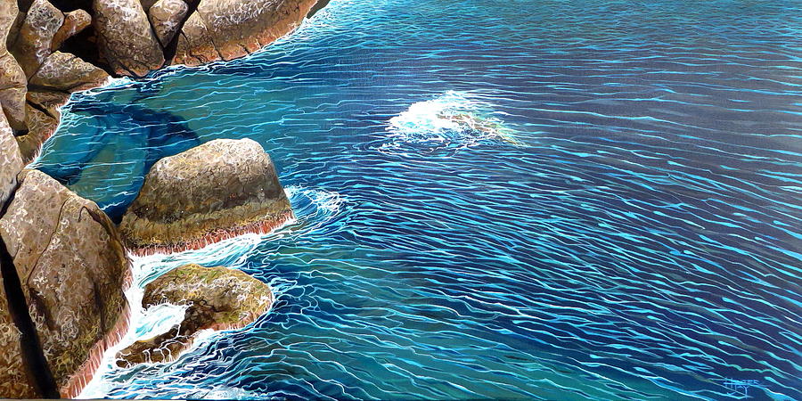 Sea Painting - Portofino Sea by Hunter Jay