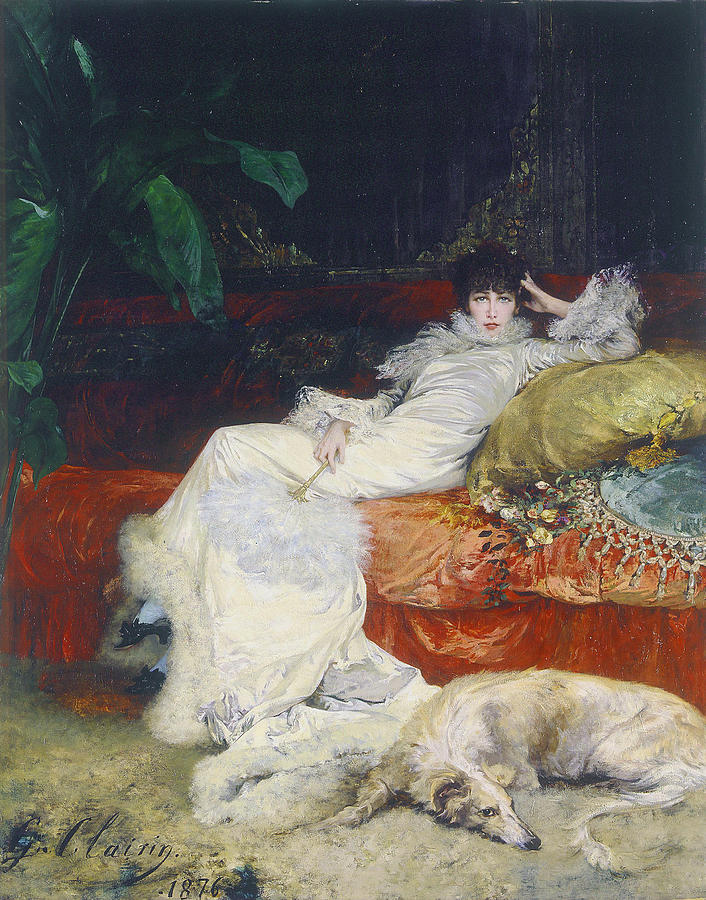 Portrait De Sarah Bernhardt Painting