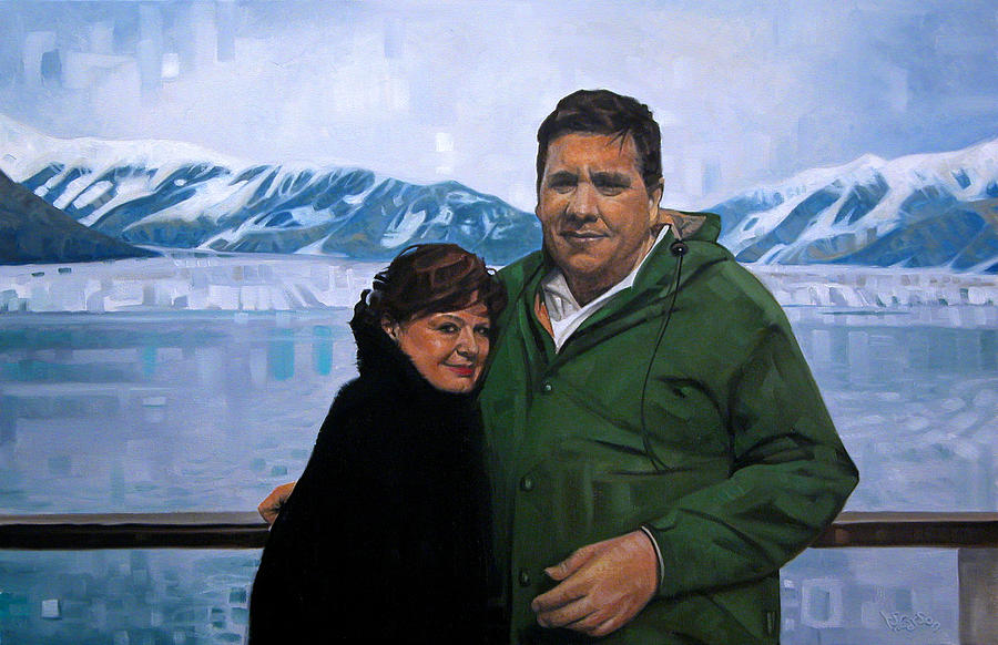 Portrait from a Vacation in Alaska Painting by T S Carson