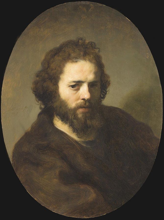 Portrait Of A Bearded Man Painting by Celestial Images