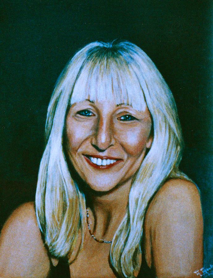 Portrait of a blond lady Painting by Mackenzie Moulton