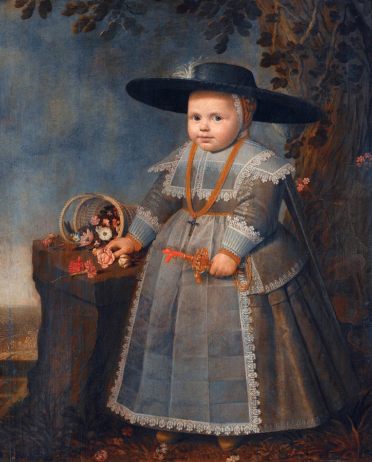 Portrait of a boy Painting by Willem van der Vliet