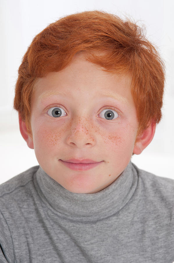 søm opføre sig rynker Portrait Of A Boy With Red Hair by Lea Paterson/science Photo Library