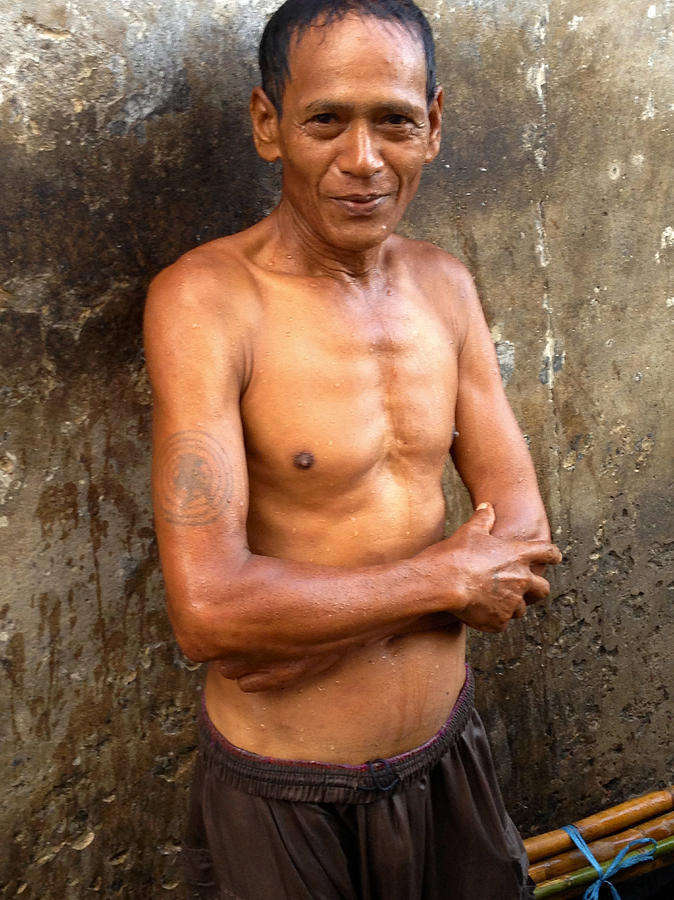 Portrait Of A Burmese Man After Shower Yangon Myanmar Photograph by PIXELS  XPOSED Ralph A Ledergerber Photography