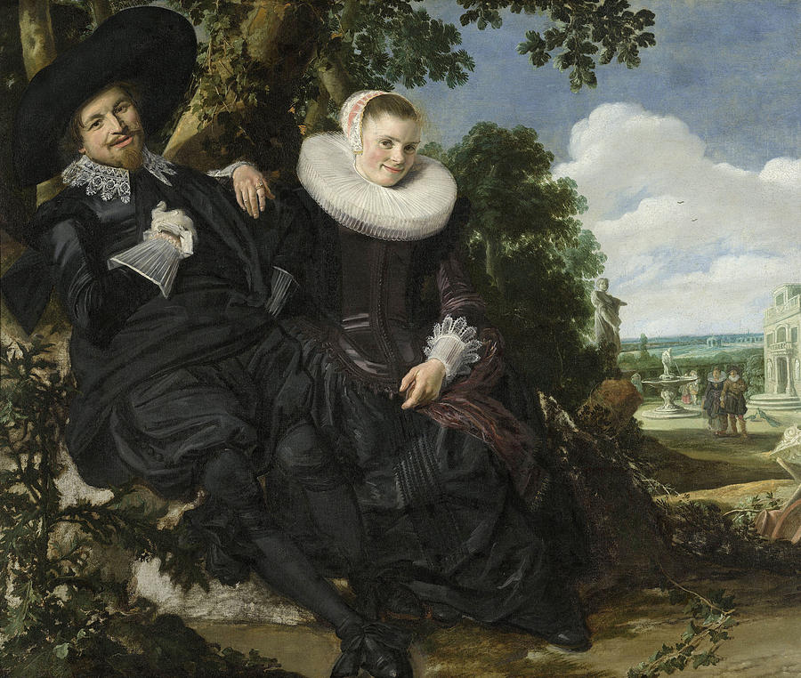 Portrait Painting - Portrait of a Couple by Frans Hals