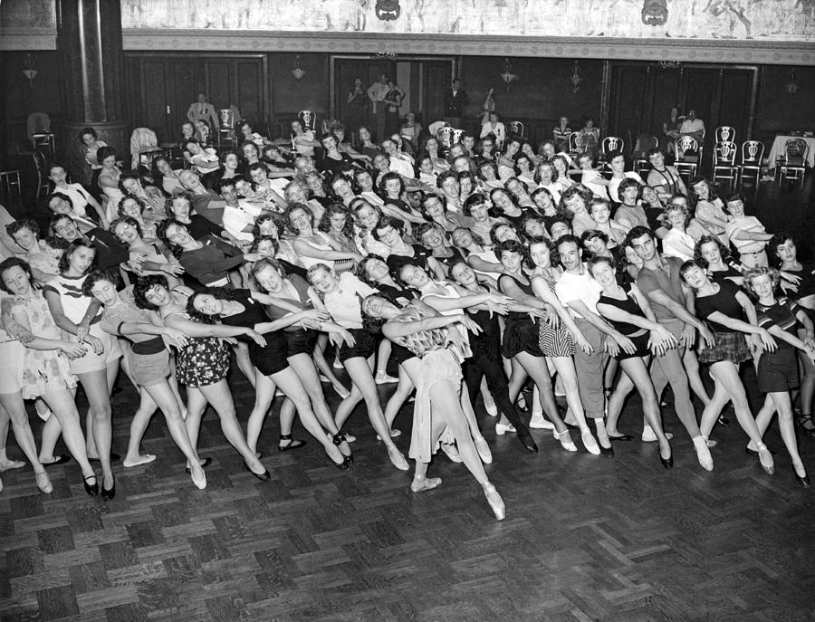 Portrait Of A Dance Group Photograph by Underwood Archives