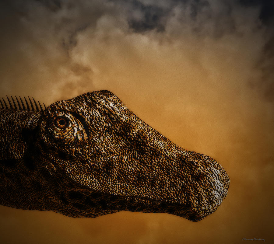 Portrait of a diplodocus Digital Art by Ramon Martinez