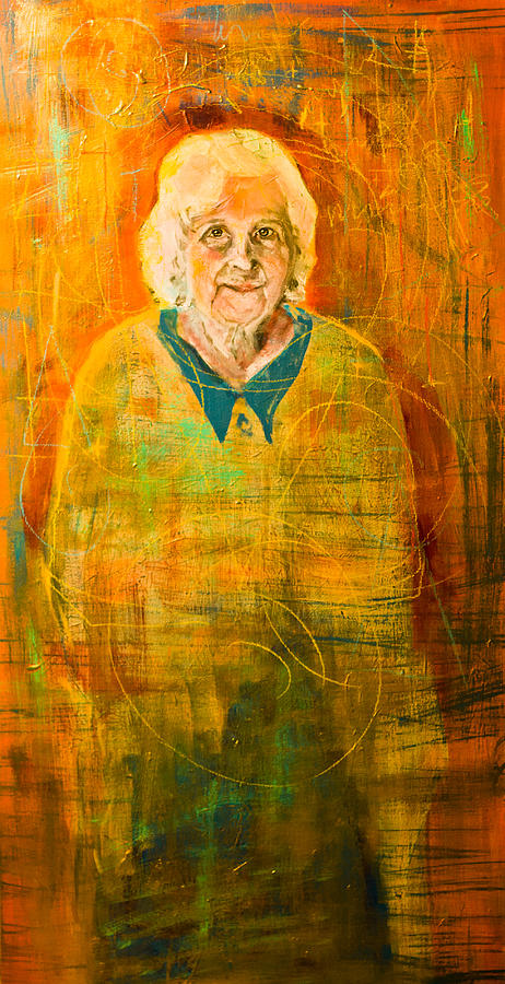 Portrait of a elderly woman Painting by Maxim Komissarchik