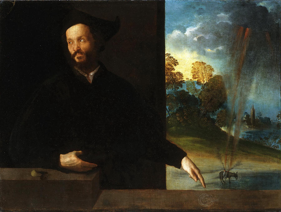 Portrait of a Gentleman Painting by Dosso Dossi