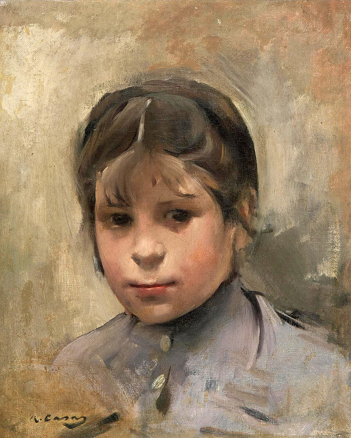Portrait of a Girl Painting by Ramon Casas - Pixels