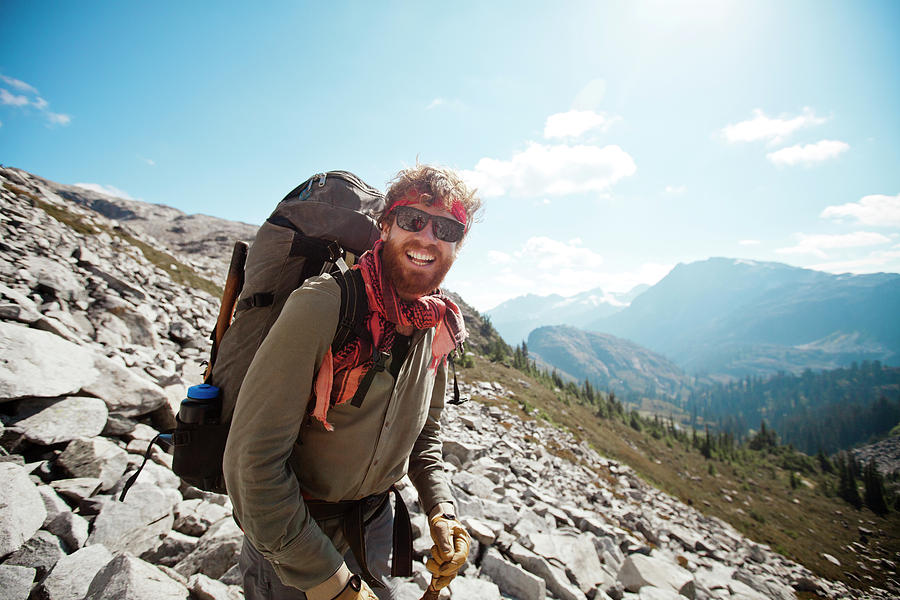 Portrait Of A Happy Mountaineer Photograph by Christopher Kimmel | Fine ...