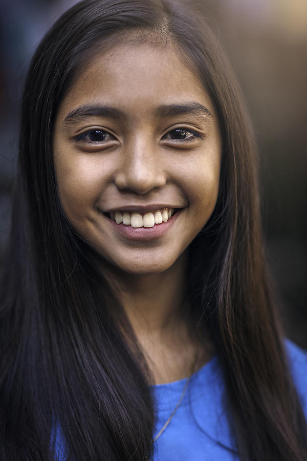 Portrait of a happy teenager Photograph by Marcus Lindstrom