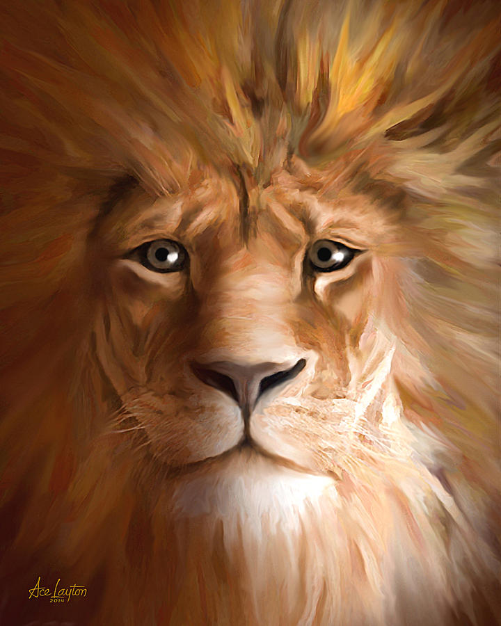Fantasy Painting - Portrait of a King by Ace Layton