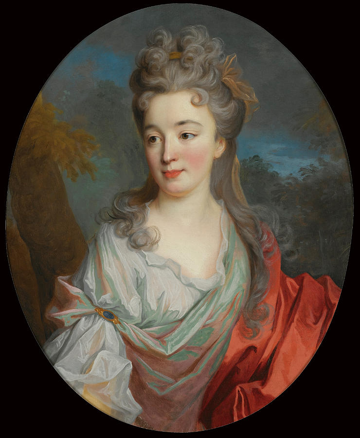 Portrait of a Lady Painting by Jean-Baptiste Oudry