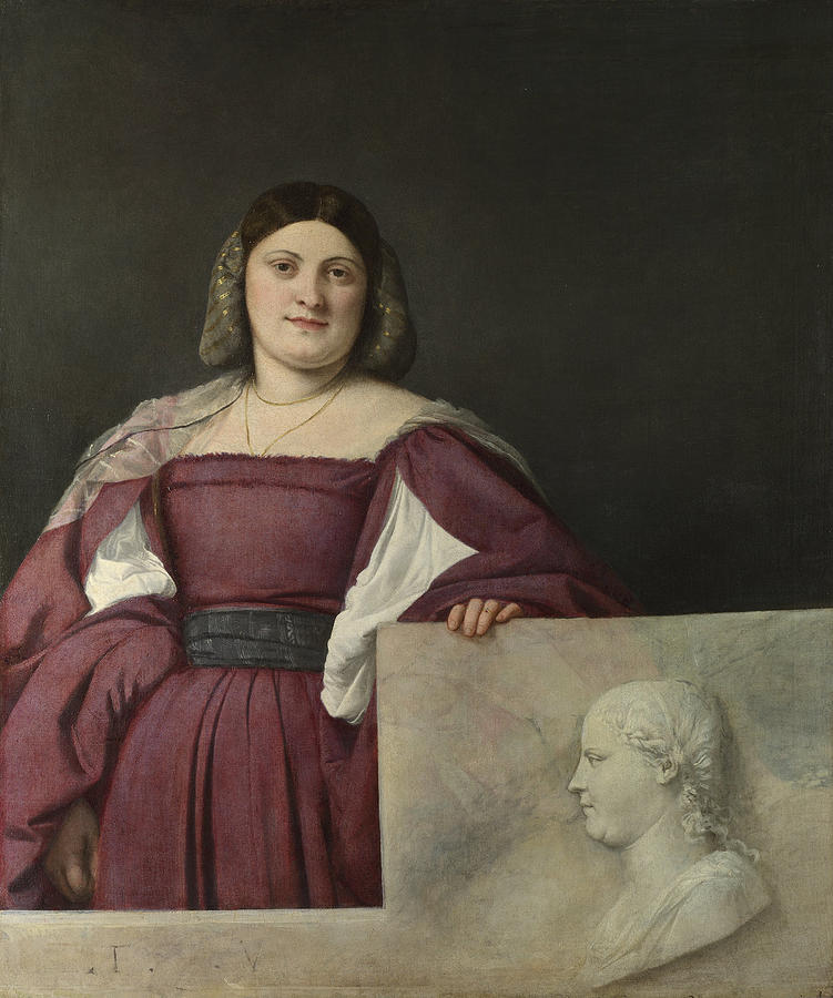 Titian Painting - Portrait of a Lady by Titian