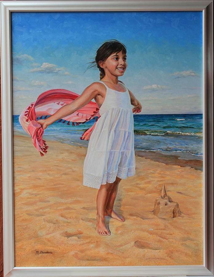 Portrait of a Little Girl Painting by Gregory Doroshenko