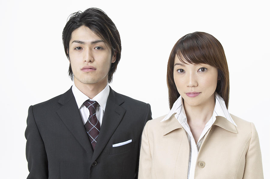 Portrait of a Male and Female Business Executive Photograph by Mash