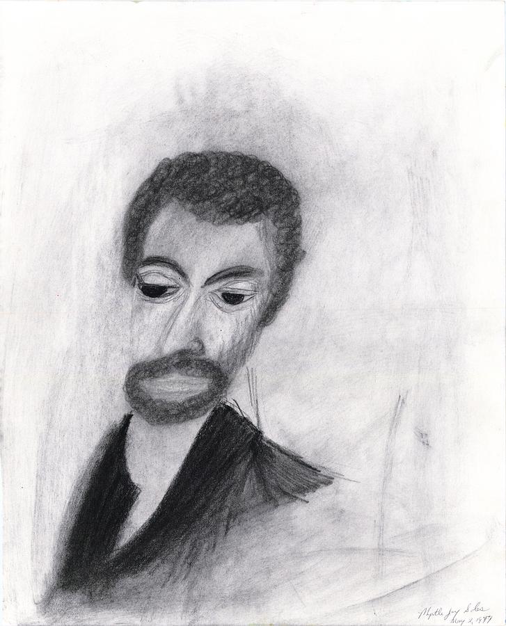 Portrait Of A Man Drawing by Myrtle Joy