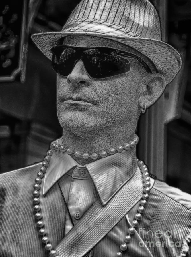 Portrait of a Mime in Jackson Square Photograph by Kathleen K Parker