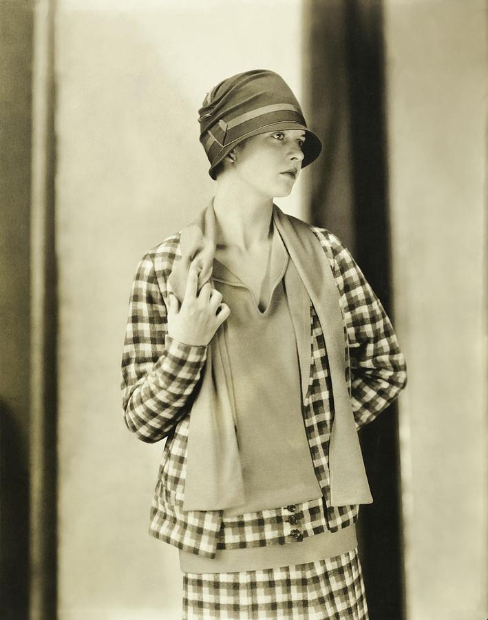 Portrait Of A Model Wearing A Cloche From Dobbs Photograph by Charles Sheeler