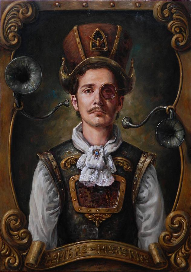 Portrait Painting - Portrait of a Modern Man by Jose Parra