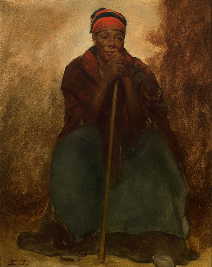 Vintage Painting - Portrait of a Negress by Mountain Dreams
