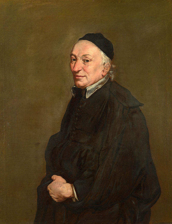 Giacomo Ceruti Painting - Portrait of a Priest by Giacomo Ceruti