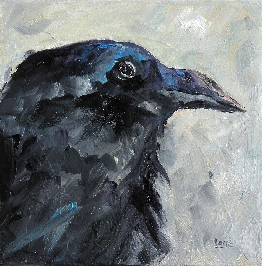 Portrait of a Raven Painting by Saundra Lane Galloway - Fine Art America