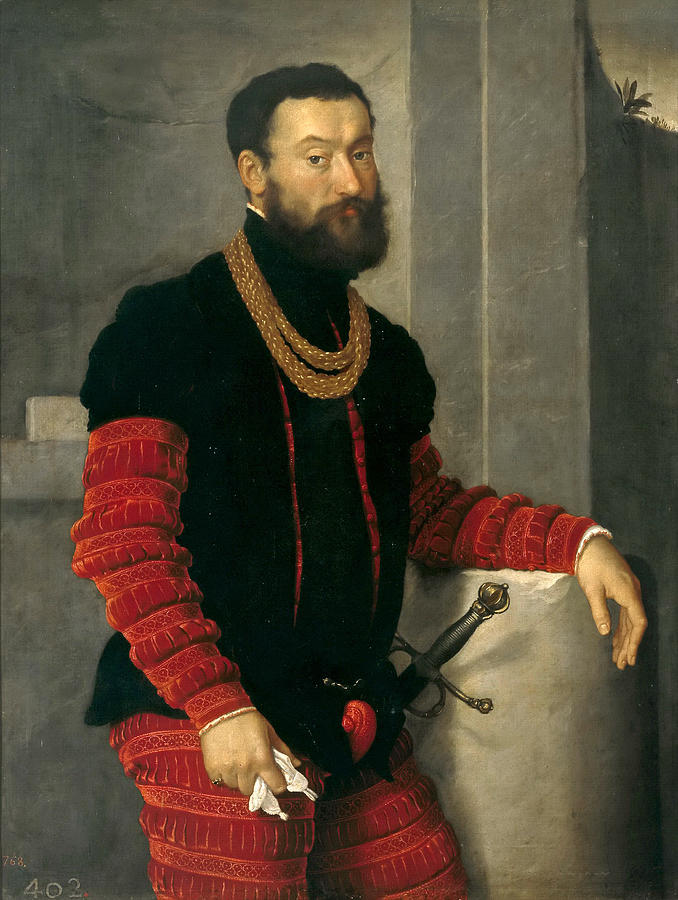 Portrait of a Soldier Painting by Giovanni Battista Moroni