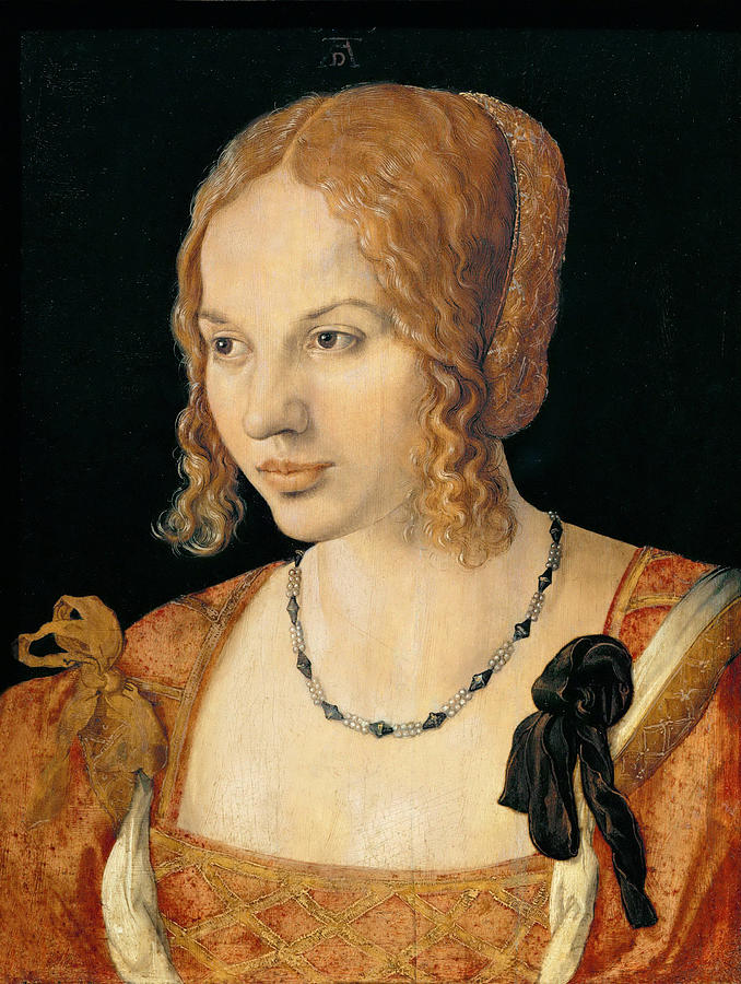 Portrait of a Venetian Woman Painting by Albrecht Duerer